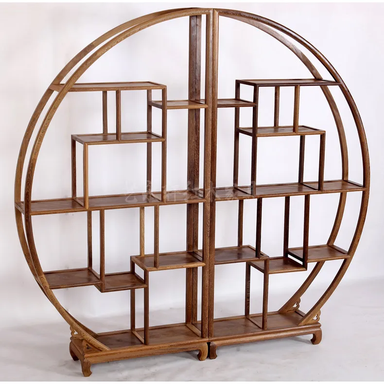 Meuble rangement гостиная 2019 деревянная мебель шкаф витрина потертый шик armoire de Curio полки