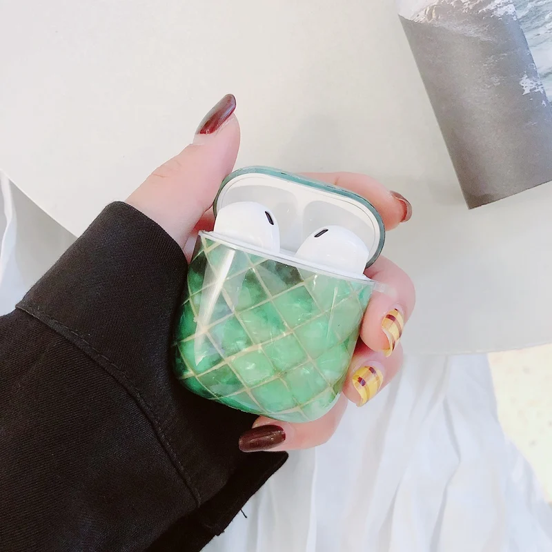 Мультяшный чехол для airpods Iphone Беспроводной чехол силиконовый милый аниме чехол для Airpods2 корпусы гарнитурные пластиковые зарядки роскошная коробка - Цвет: 37
