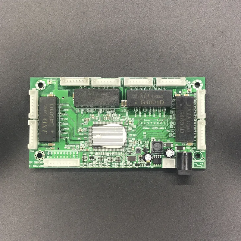 OEM PBC 8 портовый гигабитный Ethernet коммутатор с контактным разъемом 10/100/1000 м