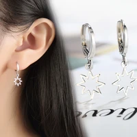top quality hollow pendant star tassel dangle earrings for wedding birthday party jewelry accessory hoop friendship brincos gift