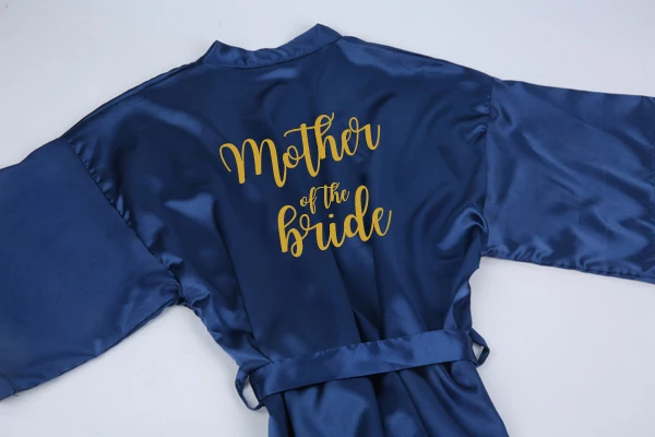 mother bride Sisbigdey бледно розовый халат атласный Атласный халат для женщин пижамы для невест Свадебные brideslmaid подарок мать сестра невесты халат жениха - Цвет: mother bride