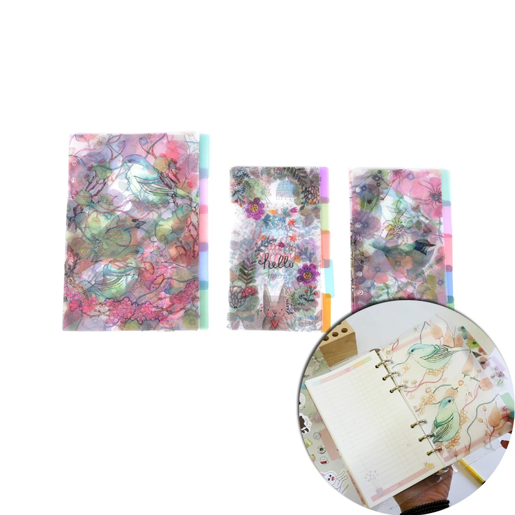 Полипропиленовая плата для цветного птичьего сада A5 & A6 индексный разделитель