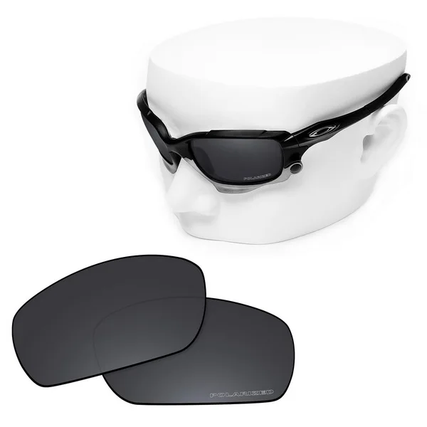 Black Dark Grey OOWLIT Анти-Царапины Сменные линзы для-Oakley Jawbone травления поляризованных солнцезащитных очков - Цвет линз: Black Dark Grey