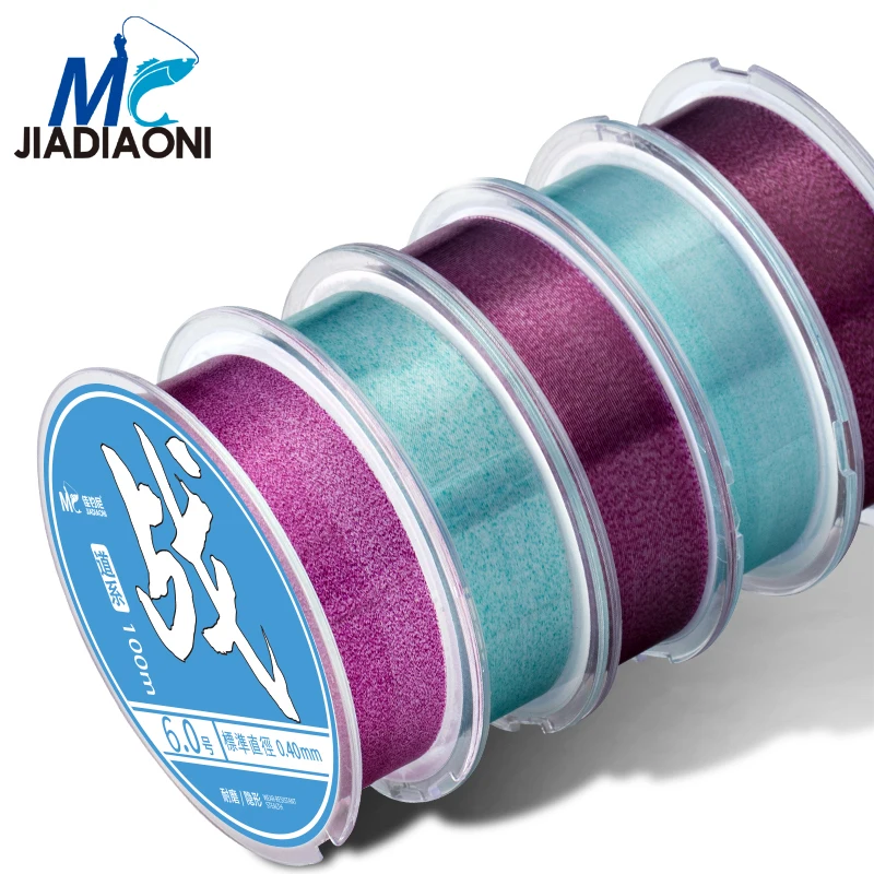 100 м 100% нейлоновая прозрачная рыболовная леска JIADIAONI для ловли нахлыстом