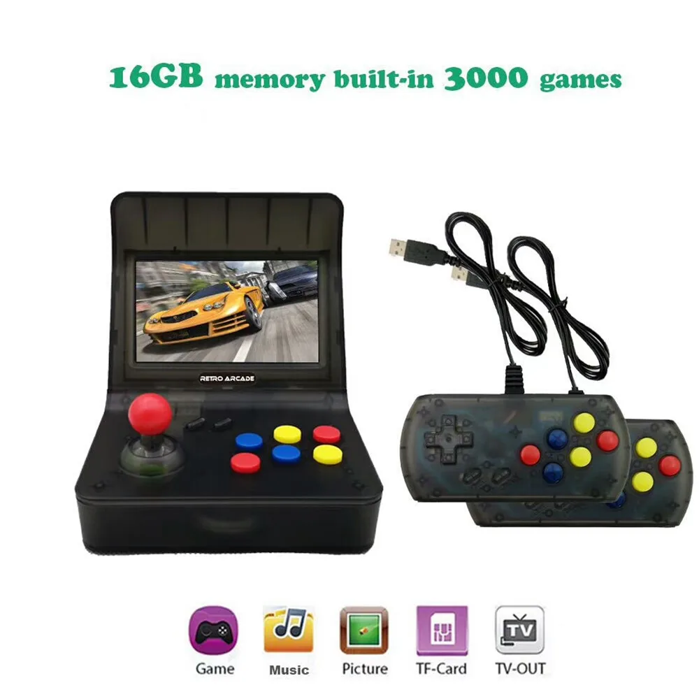 A8 Портативный ретро мини портативные игровые консоли 4 3 дюймов 64bit 3000 видеоигры