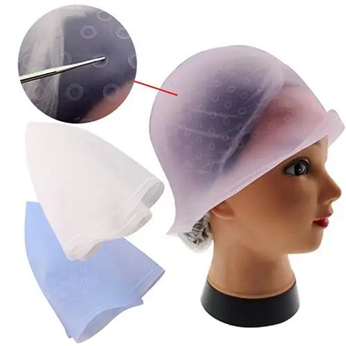 

Professional Silicon Reusable Hair Colouring Highlighting Dye Cap Frosting Tipping Tool New