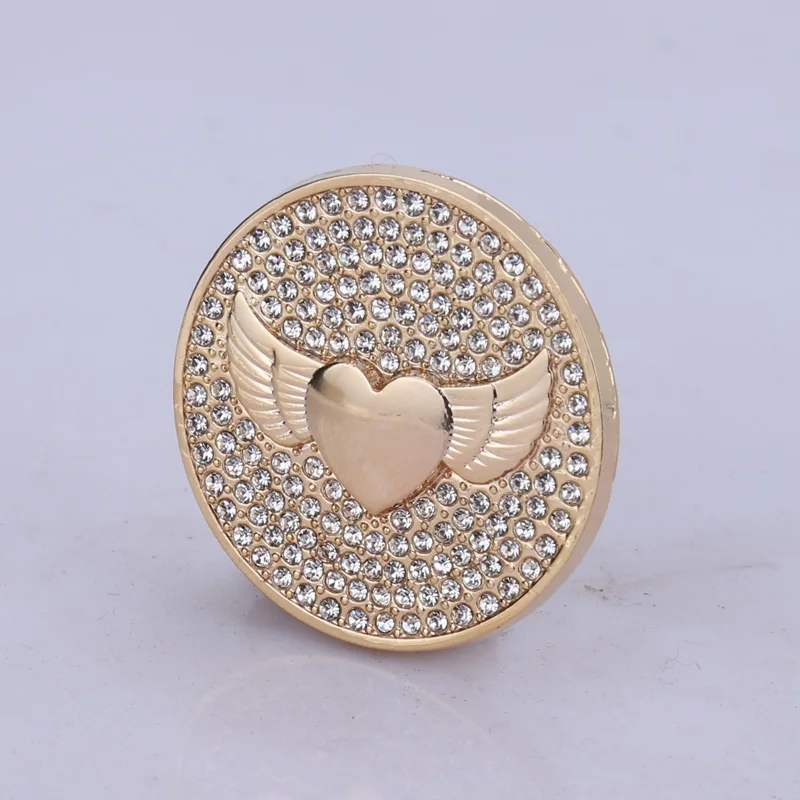 33 мм монетница с золотым и серебряным покрытием цвета шампанского большая