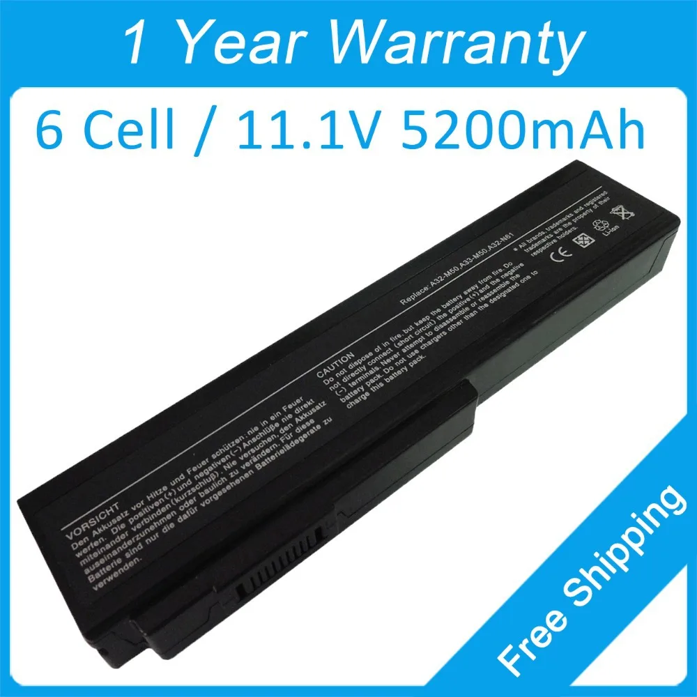 6 Сотовый Аккумулятор для ноутбука ASUS N43SL N43SD N43SM N43SN N43SV N52DA N52DC N52DR N52JA N52JB N52JC N52JE N52JF