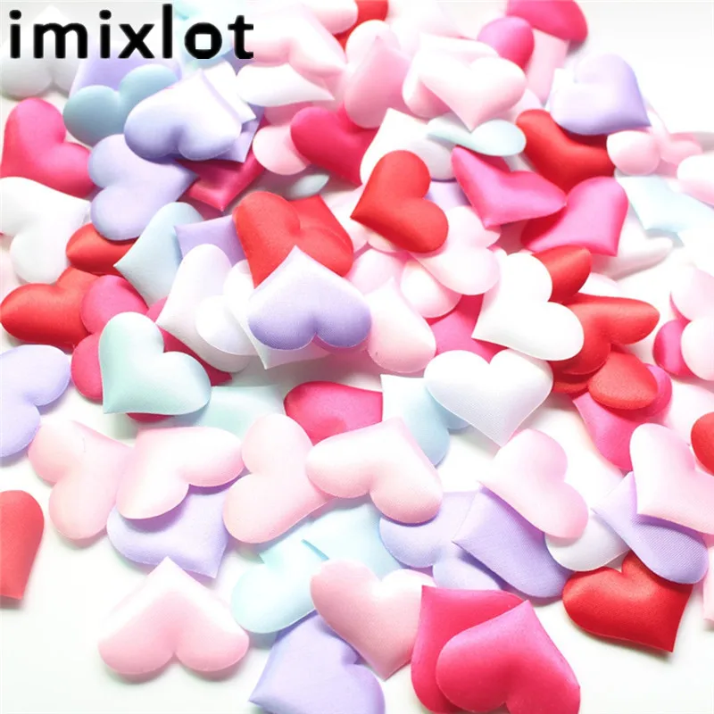 Imixlot 100 шт./лот цветные лепестки в форме сердца для свадебной церемонии свадебные