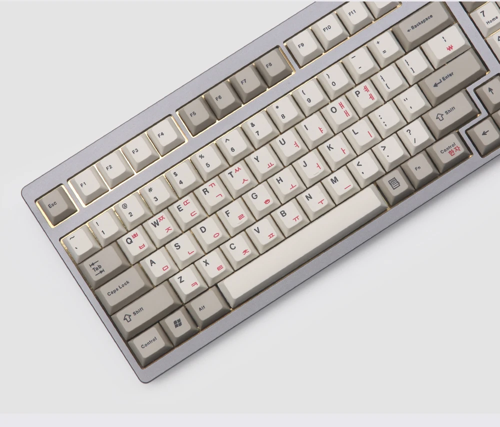 Enjoypbt механическая клавиатура с клавиатурой, горячая Распродажа 117, клавишные колпачки, вишневый профиль, сублимация, черный на черном, японский руссаин