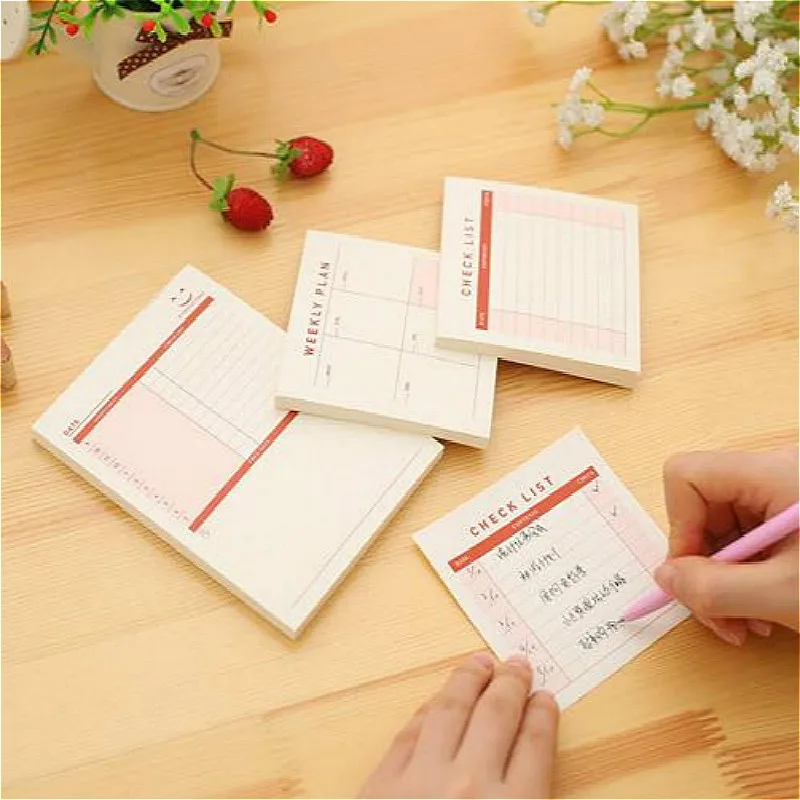 Милый Еженедельный Ежемесячный рабочий планировщик дневник записная книжка