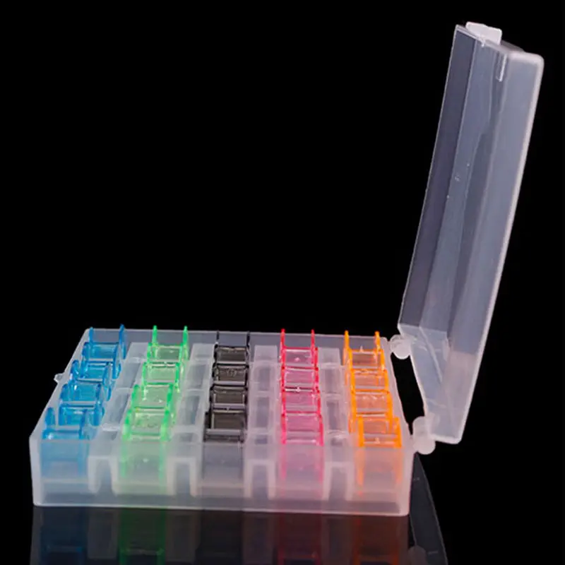 25 шт./компл. пустые бобины катушки для швейных машин красочная пластиковая