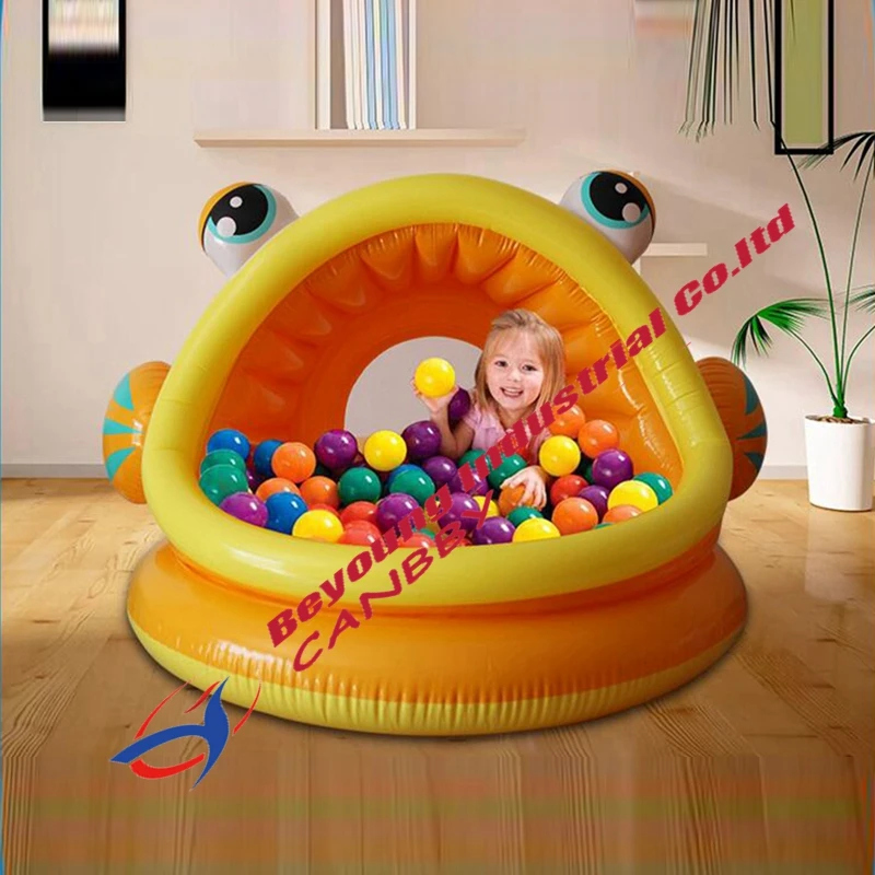 Надувной детский бассейн Intex Lazy Fish Shade с навесом|pool pool|pool inflatablepool swimming pools |