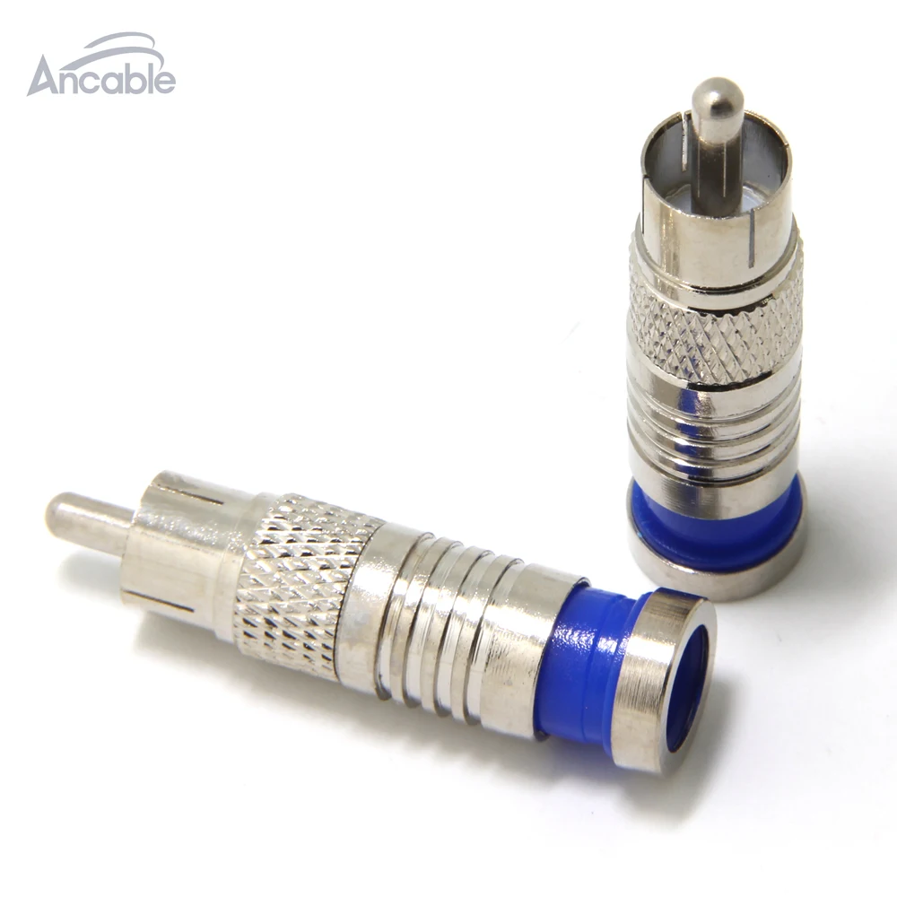 

Ancable 2-Pack RG6 Dual/Tri/Quad RCA Compression Connector