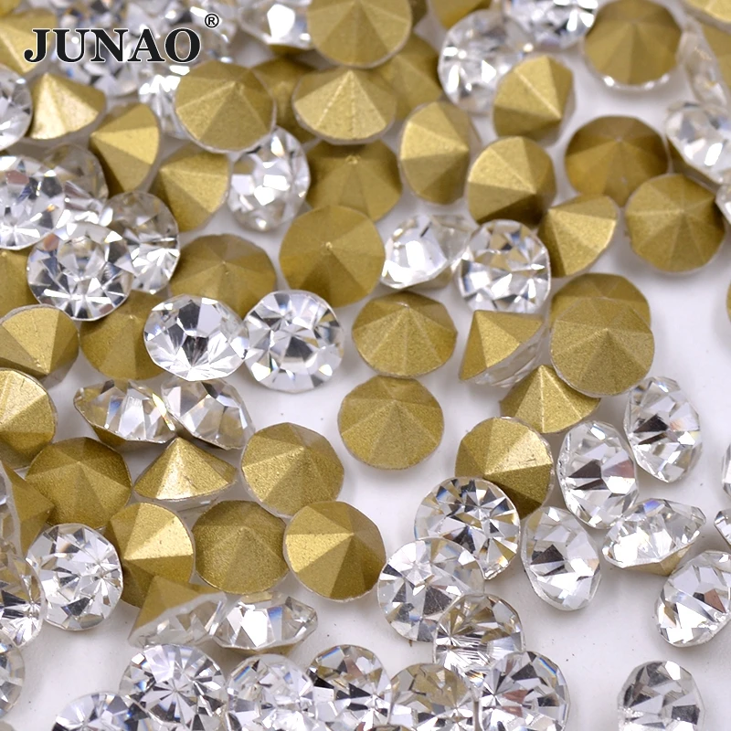 SS22 заостренные прозрачные кристаллы стеклянные стразы кабошоны страз чатон