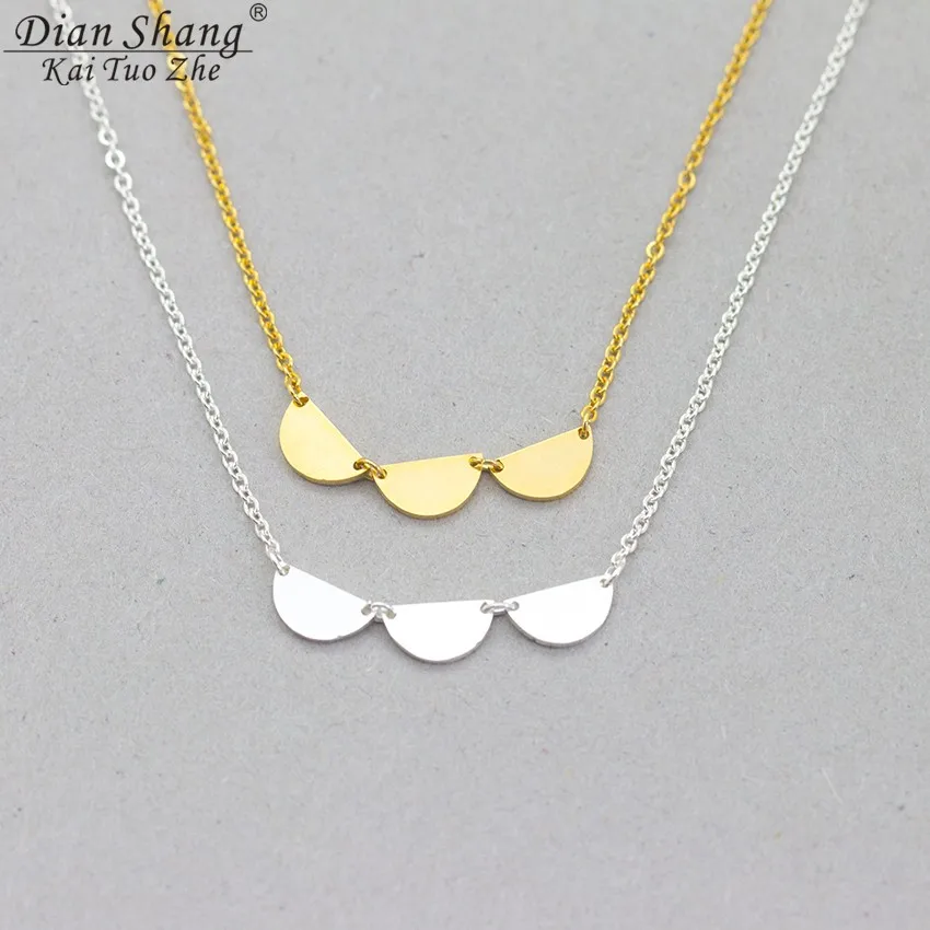 Bff подарок простой Bijoux чокер колье Половина круглые подвески женские ювелирные