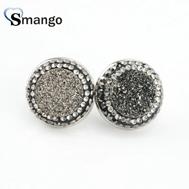 5 пар круглые серьги со стразами для женщин модный дизайн. Можно