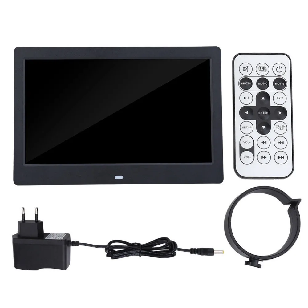 Цифровая фоторамка 10 дюймовая HD рамка цифровая 1024*600 будильник MP3 MP4