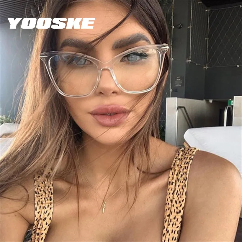 YOOSKE, кошачий глаз, очки, оправа, женские оптические очки, модная металлическая оправа, близорукость, очки по рецепту, компьютерные очки