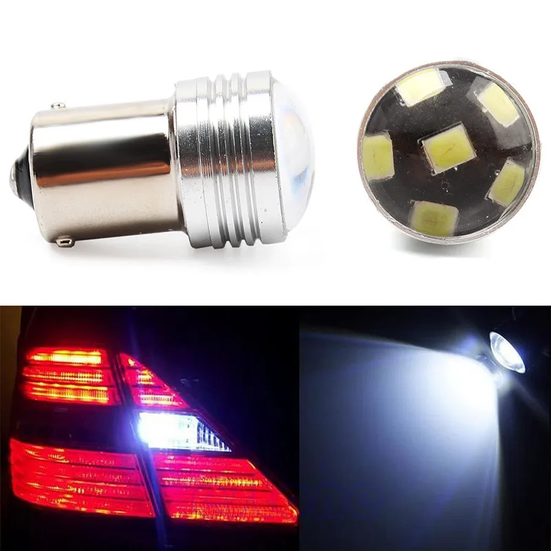Супер яркий 1156 3528 6 SMD СВЕТОДИОДНЫЙ BA15S энергосберегающая высокое качество
