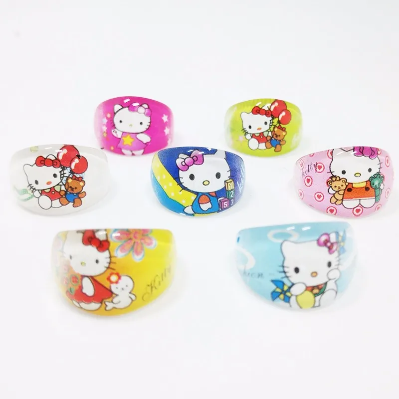 Бесплатная доставка 50 шт. высококачественные милые Мультяшные кольца для