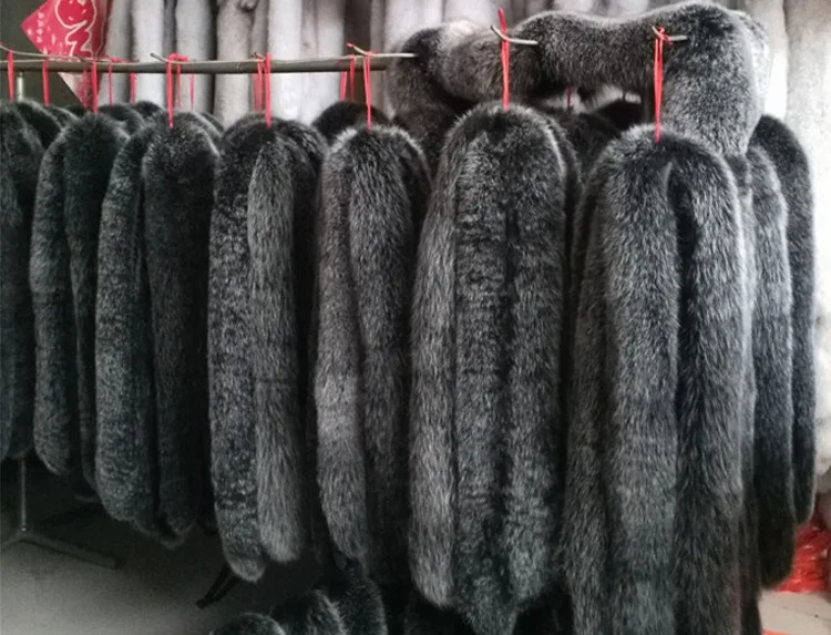 

Fox Fur Collar Scarf Natural Fox Fur Collar for Hood 100% Real Fur Collar Scarf Custom Made Winter Fox Fur Scarf Luxury