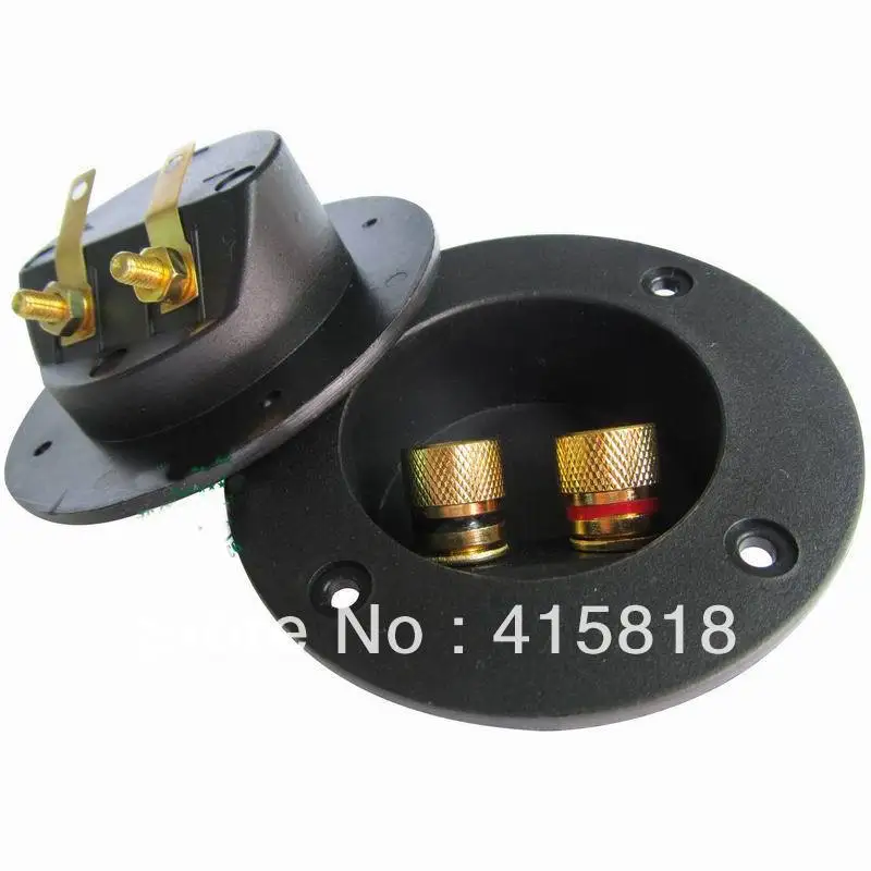 Бесплатная доставка 5 шт./лот круглый динамик с 2 зажимами позолоченная