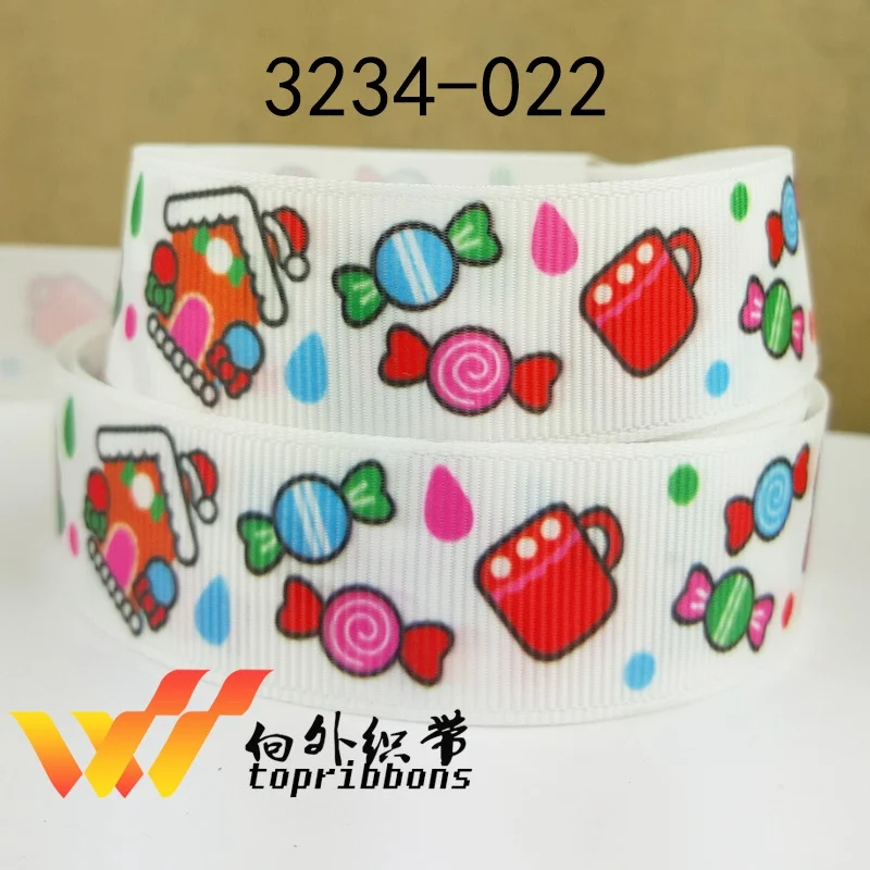 Бесплатная доставка 50 ярдов Рождественская Лента печатная grosgrain лента 2977 | Дом и