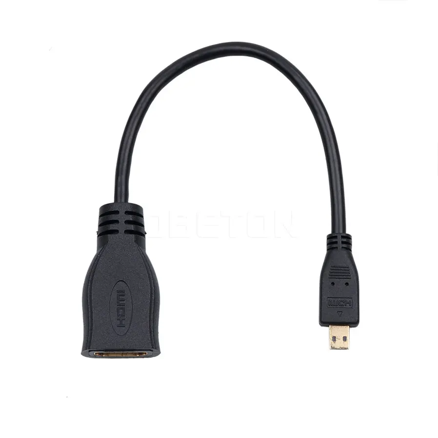 Новый переходник Micro HDMI Тип D штекер-HDMI гнездо A Кабель-адаптер M/F конвертер для
