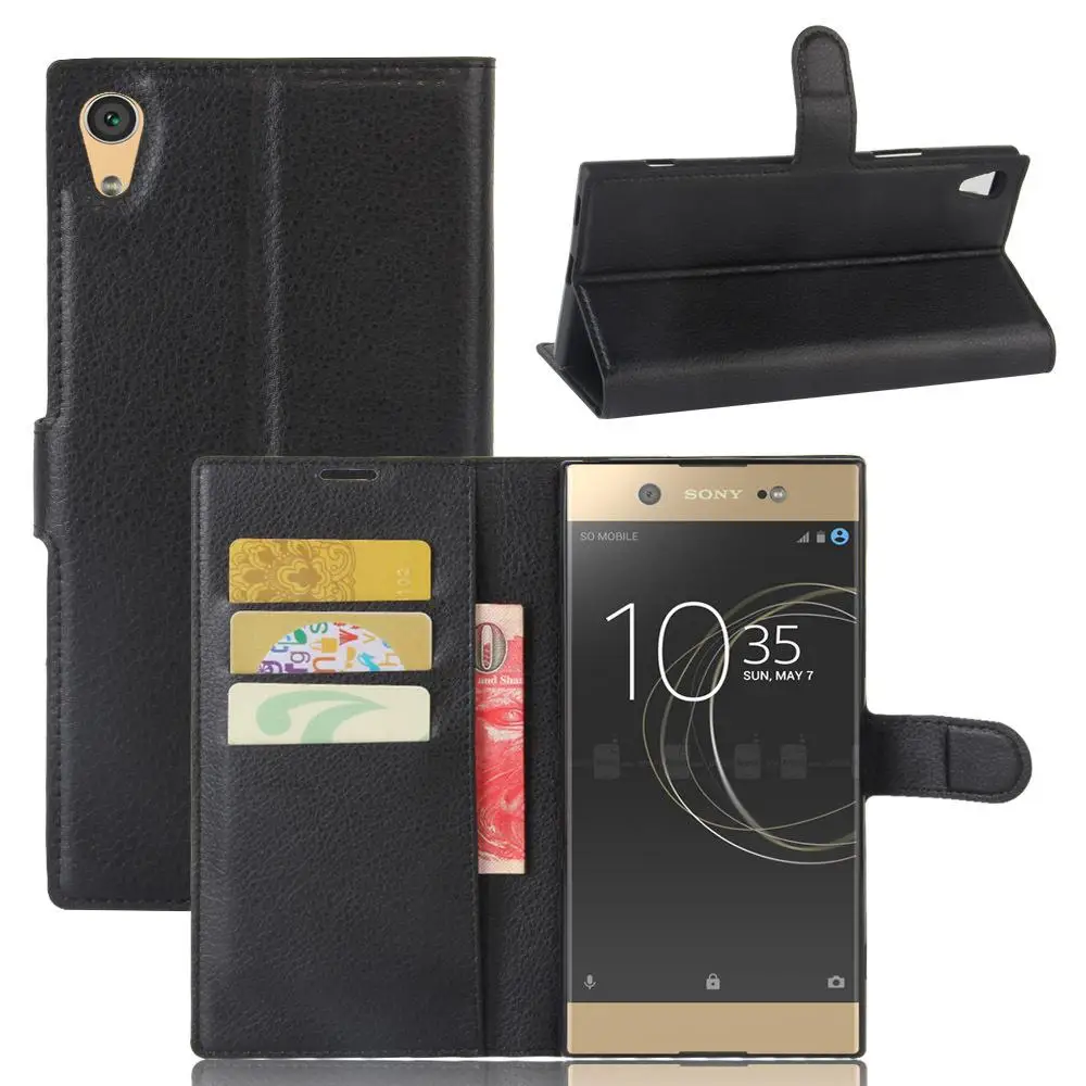 For Sony Xperia XA1 Ultra (6.0'') Hot Sale Fashion Magnetic Flip Slim PU Leather Stand Mobile Phone Case Cover With Card Pocket |