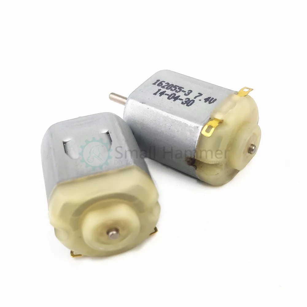2 шт. 130 сильная Магнитная щетка мотор DIY Модель игрушечной машины 6 V микро