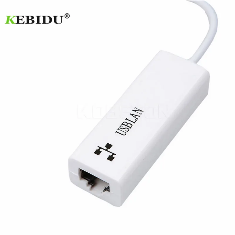 Сетевой Ethernet Кабель Kebidu с USB 2 0 на RJ45 карта адаптера 8152B для Mac OS Android ПК ноутбука