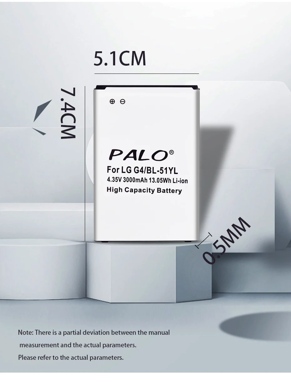 Palo Батарея LG BL-51YF Батарея для LG G4 H815 H818 H810 VS999 F500 3000 мА/ч, настоящая Высокая Ёмкость акумуляторная батарея