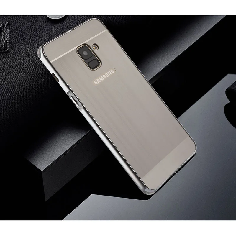 Для samsung Galaxy A8 + 2018 чехол бампер Роскошный Матовый акриловый жесткий