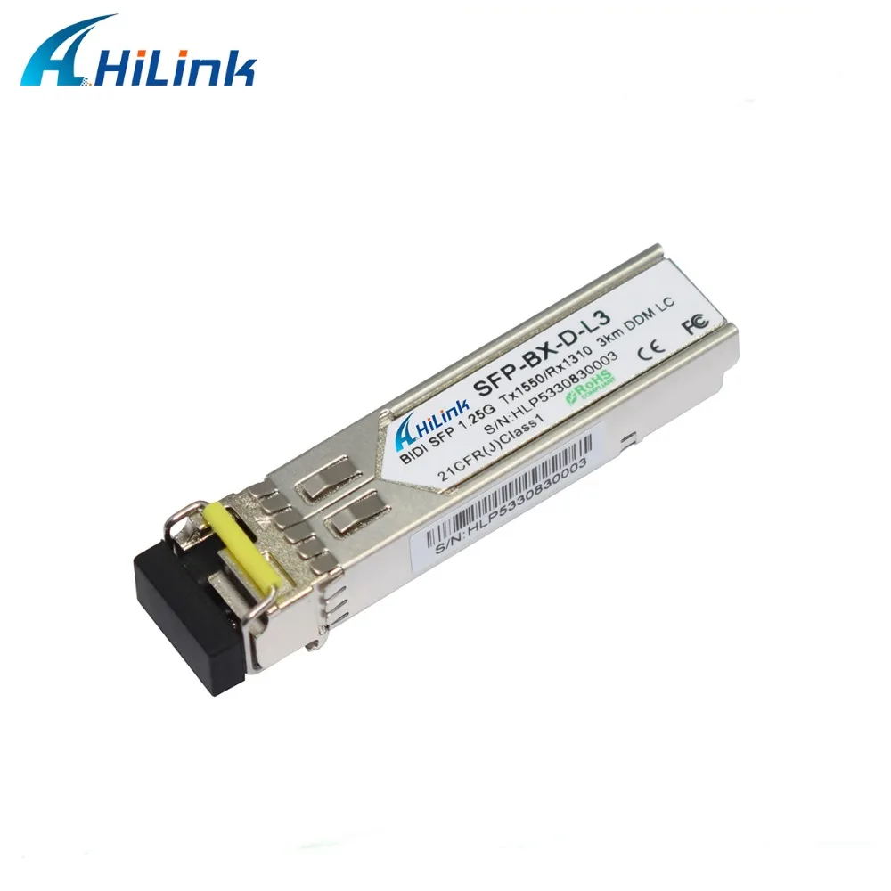 10 ~ 50 пар: 1 25G BiDi SFP 1310/1550nm 3KM LC/SC дополнительный DDM оптический приемопередатчик |