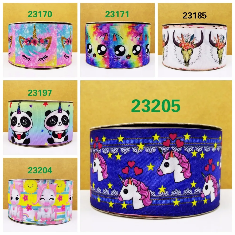 50 ярдов мультфильм напечатанный grosgrain ленты 23205