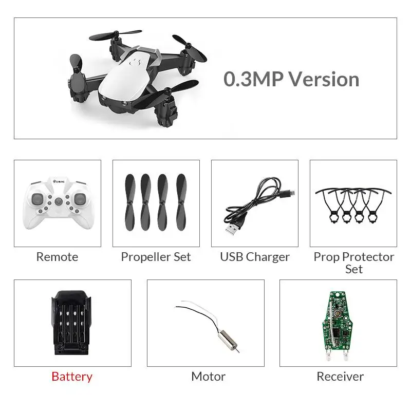 white30w1battery Eachine E61 E61HW Мини WiFi FPV с HD камерой режим удержания высоты складной Радиоуправляемый Дрон Квадрокоптер RTF - Цвет: white30w1battery