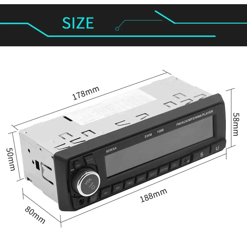 Автомобильный MP3-плеер с Bluetooth USB / SD/AUX 12 В | Автомобили и мотоциклы