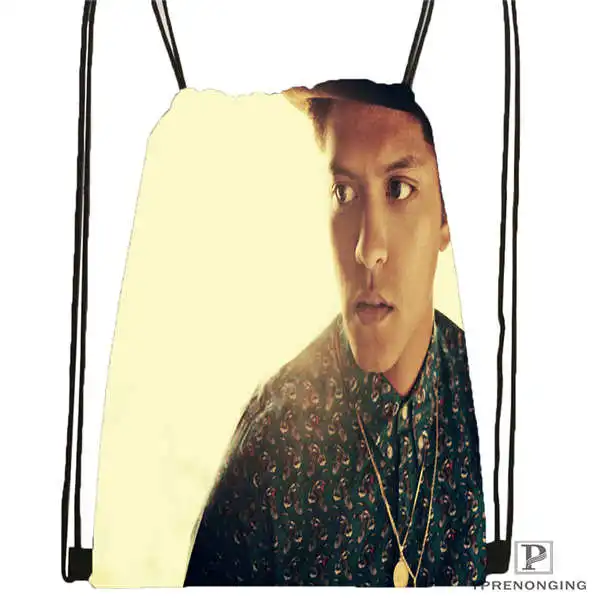 Custom Бруно Марс BW HD Drawstring рюкзак сумка милый детский (Черная задняя часть) 31x40 см