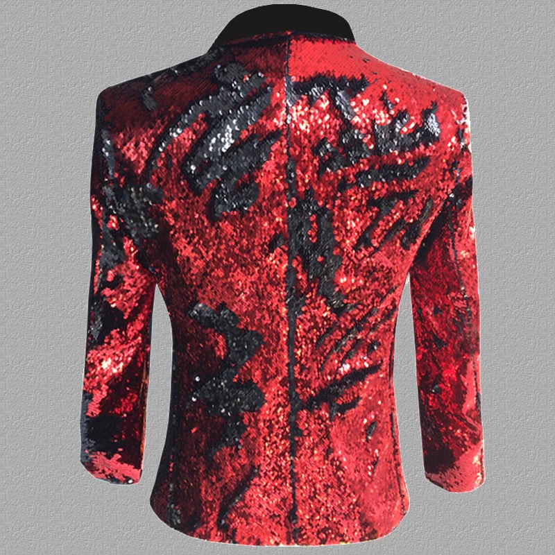 Flip sequins blazer men suits designs jacket mens stage costumes singers clothes dance star style dress rock masculino homme | Мужская