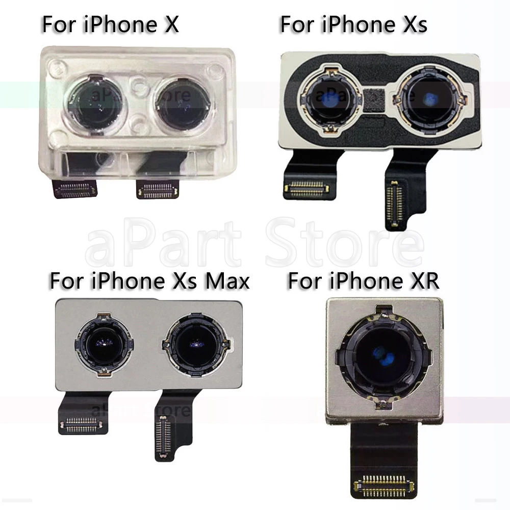 Оригинальная задняя настоящая камера Flex для iPhone XR X Xs Max 6s 7 8 Plus основная задняя камера шлейф Замена