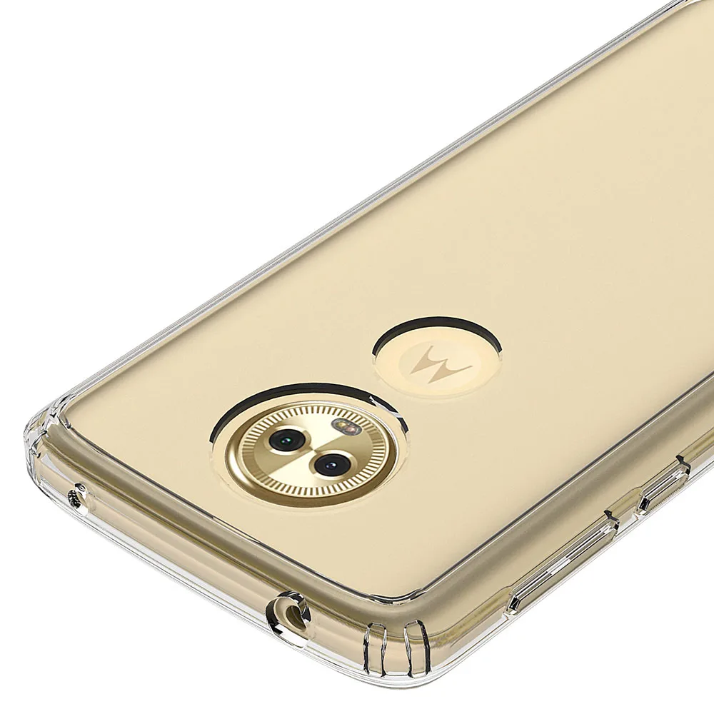 Тонкий мягкий жесткий чехол из ТПУ для Motorola Moto E5 Plus прозрачный телефона с защитой
