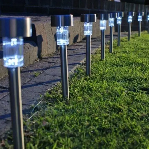 На Солнечных батаресветодиодный led цвет сад внешний дворик свет газон пейзаж