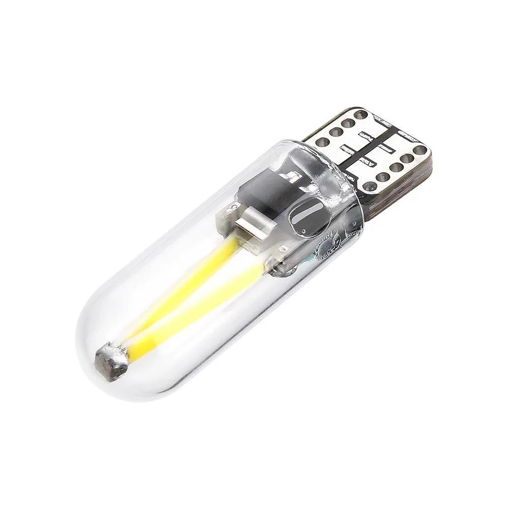 1 шт. новейший W5W Led T10 COB стеклянный автомобильный светильник W5W Led лампа накаливания для авто автомобилей лампа для чтения лампа для автомобиля DRL Стайлинг 12 В