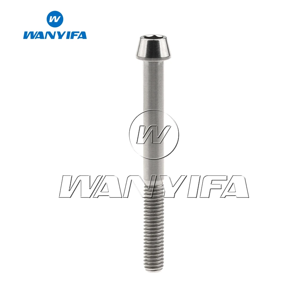Титановый болт Wanyifa M5x 9 16 18 20 25 30 35 40 45 50 55 60 мм шестигранный ключ с конической