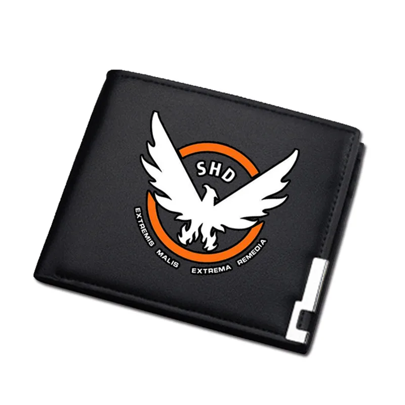 9 Tom Clancy's The Division 2, Мужской Длинный кошелек с принтом, короткий кошелек из искусственной кожи, Подарочный кошелек для денег, ID держатель для карт Carteira - Цвет: 9