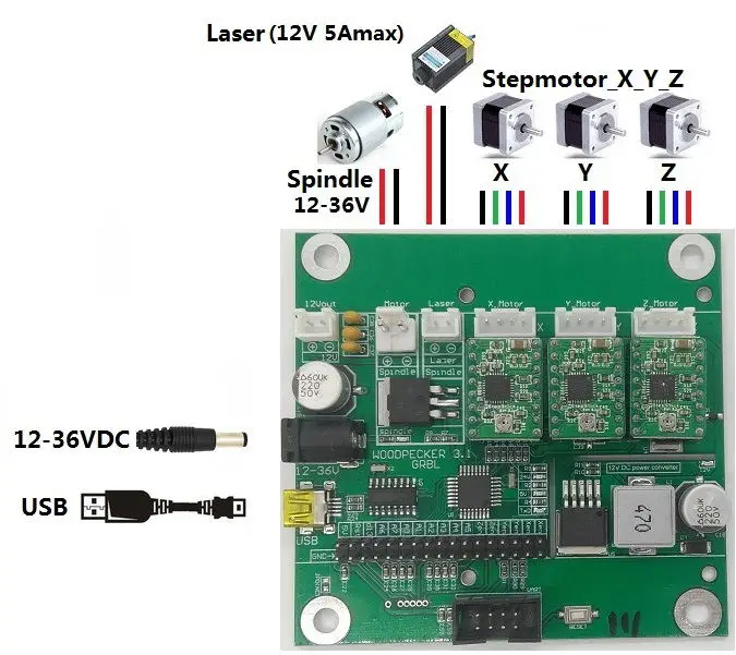 CNC 3018 GRBL управления Diy Мини cnc машина 3 оси pcb фрезерный станок древесины