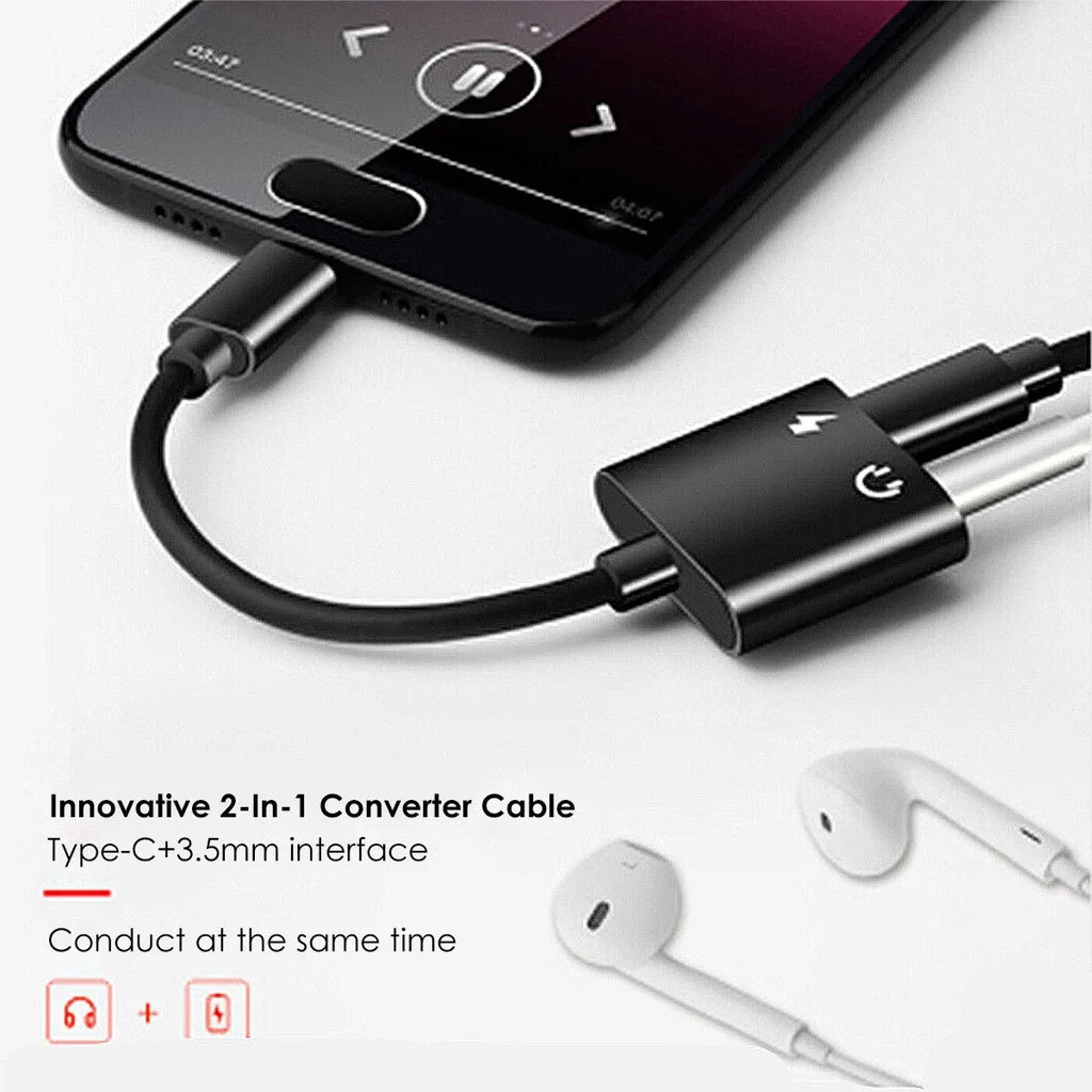 Usb type C до 3 5 мм адаптер Разъем для наушников USB-C конвертер huawei P20 xiaomi Max 2/Pro S3 Aux аудио
