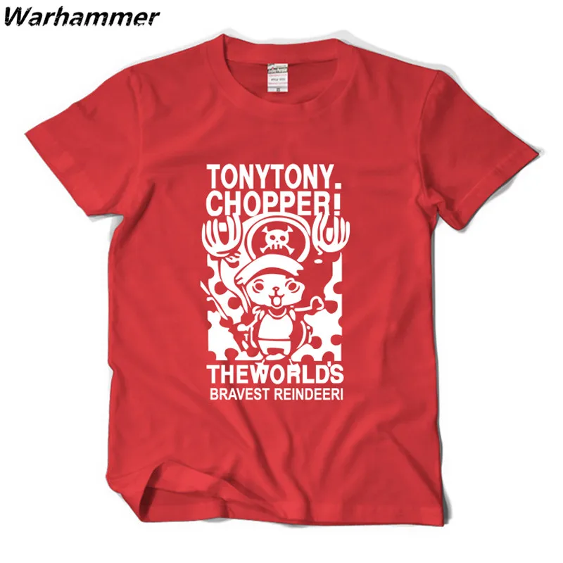 Warhammer ONE PIECE футболки Tonytony Чоппер во всем мире смелые reindeeri Японии футболка
