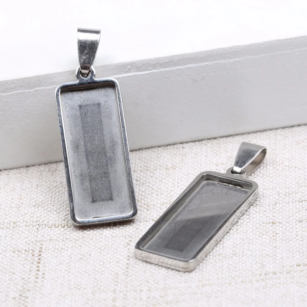10 шт. подвеска Кабошон из нержавеющей стали х25 мм|jewelry base|cabochon settingsbase for jewelry |